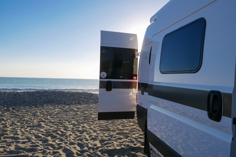 Hymer Aktiv Back Doors Open 3