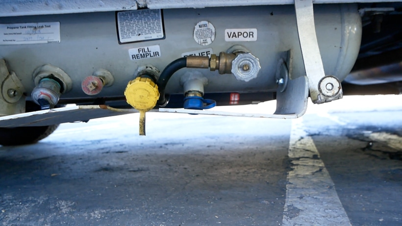 Hymer Aktiv Propane Tank