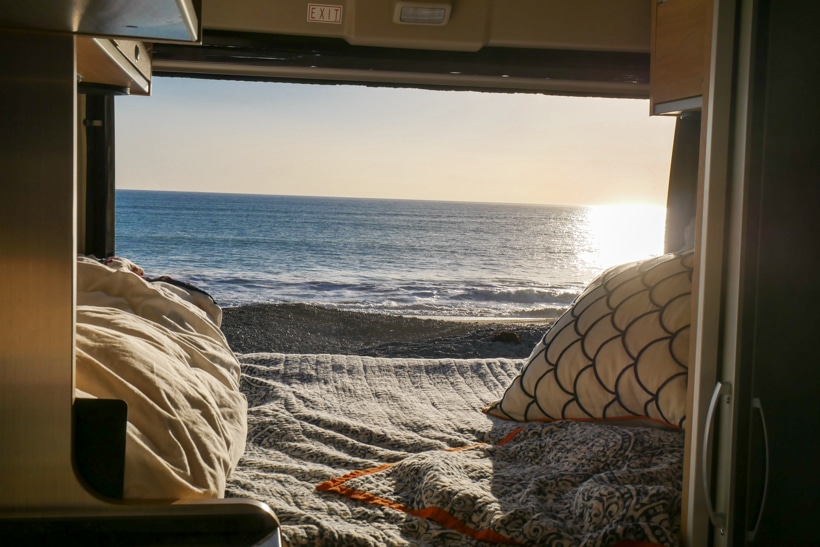 Hymer Aktiv View from back doors