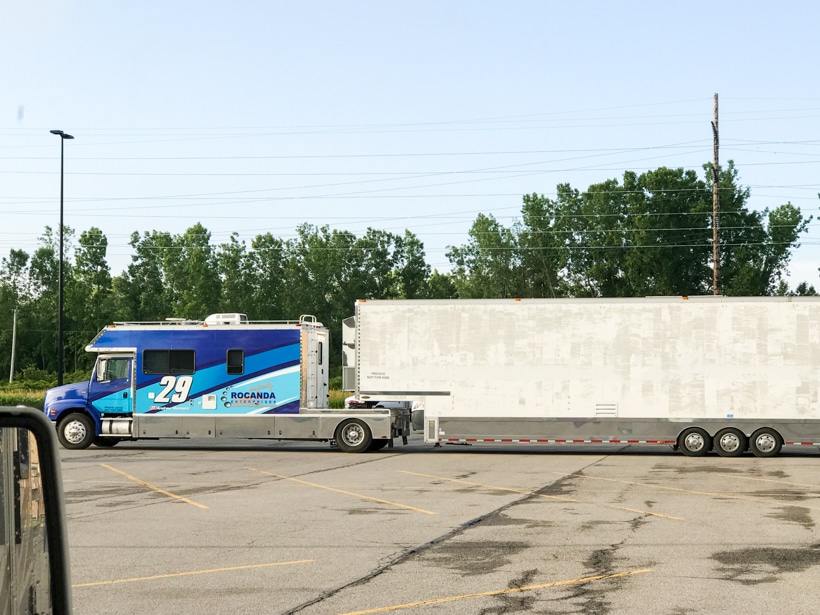 Interest Semi RV Truck at Walmart Niagara Falls