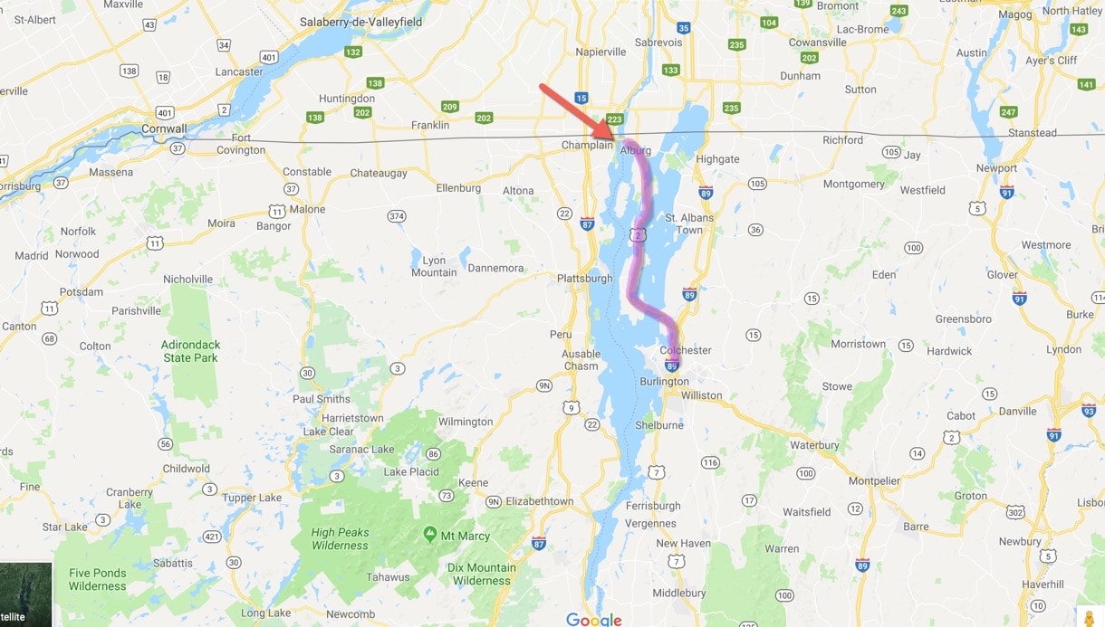 Lake Champlain Islands Map