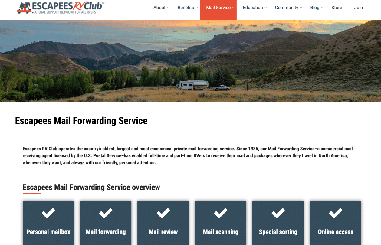 Mail forwarding service