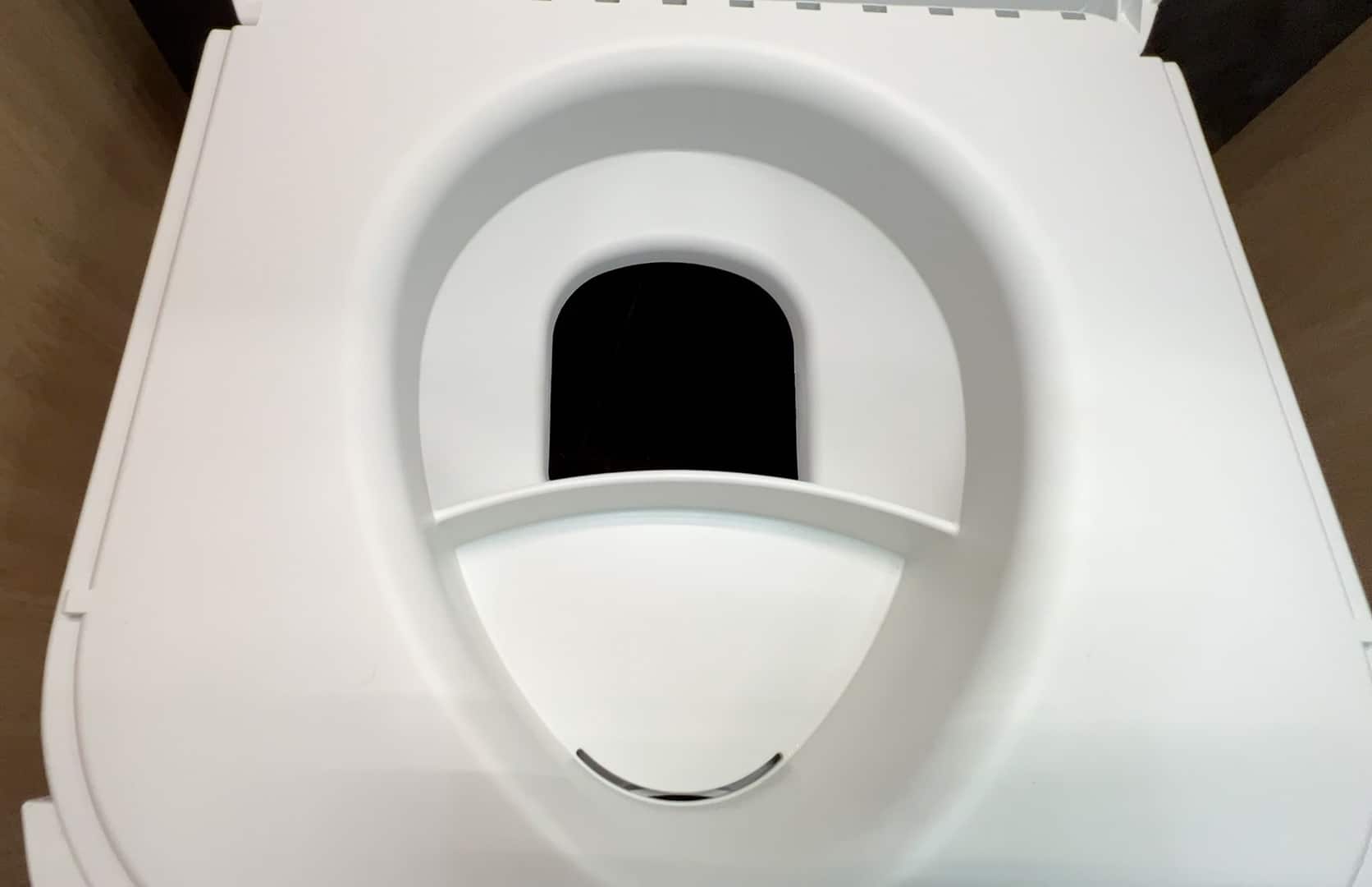 OGO Composting Toilet Trap Door View