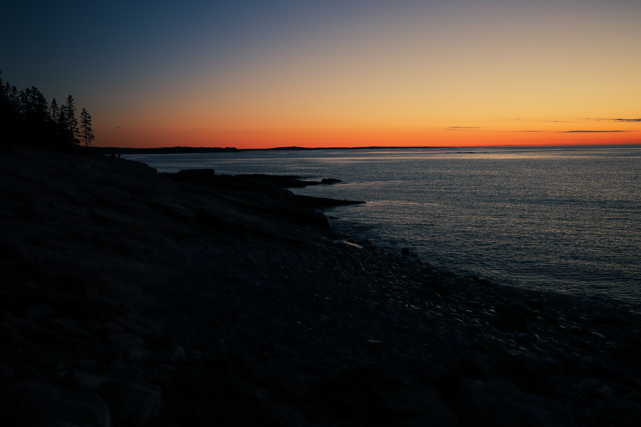 Schoodic Peninsula Sunrise by the water