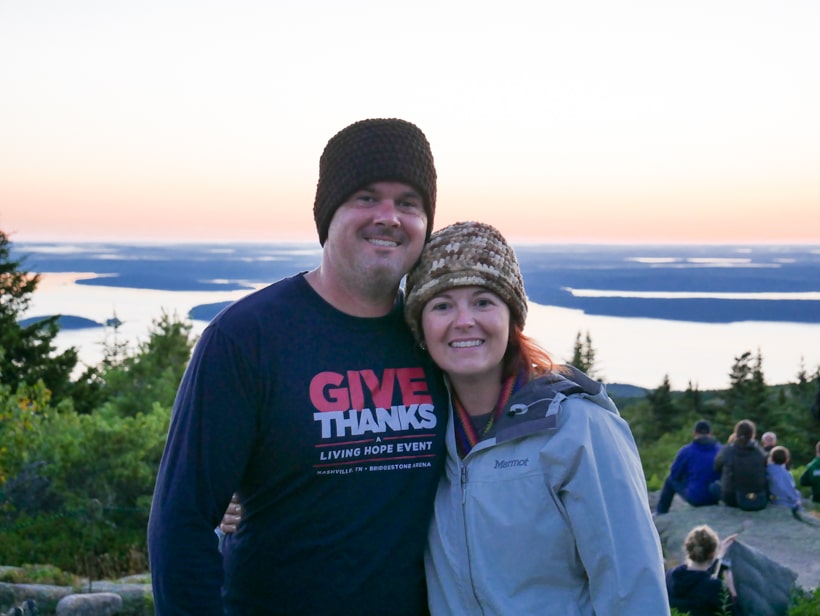 My friends Eric and Rachel Wiser or drove us up Cadillac Mountain in their Jeep.